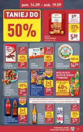 ALDI gazetka tydzień 38 Strona 15: Piwo Maternus Pilsener €2,99, Ciasteczka kapelutki jogurtowe €14,99