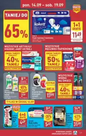 ALDI gazetka tydzień 38 Strona 17: Barissimo Kawa ziarnista Espresso Classico €31,99, Papier toaletowy 3-warstwowy €11,49