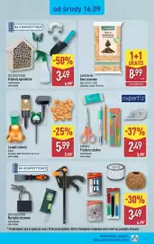 ALDI gazetka tydzień 38 Strona 23: Przybory szkolne €2,49, GARDENLINE Kora sosnowa sortowana €8,99