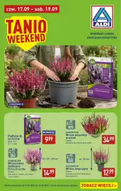 ALDI gazetka tydzień 38 Strona 30: GARDENLINE Wrzos zwyczajny €12,99, GARDENLINE Wrzos pospolity w misie €34,99