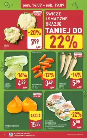 ALDI gazetka tydzień 38 Strona 4: Pietruszka korzeń €5,99, Marcheweczki €3,49