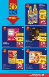ALDI gazetka tydzień 38 Strona 9: Rio d'Oro Sok jabłko 100% €9,99, All Seasons Mrożone maliny €15,29