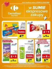 Carrefour Express gazetka tydzień 38 Strona 2: Paluszki Lajkonik Klasyczne €4,99, Rogal 7DAYS €1,00