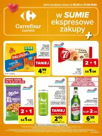 Carrefour Express gazetka tydzień 38 Strona 2: Paluszki Lajkonik Klasyczne €4,99, Rogal 7DAYS €1,00