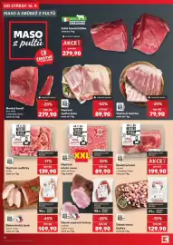 Kaufland leták týden 38 Strana 12: Mistri vepřové nudličky z kýty €139,90, Mistrí od fochu hovězí přední s kostí €199,90