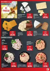Kaufland leták týden 38 Strana 16: Gouda Trikolóra €52,90, Jihočeský salámový sýr €22,90