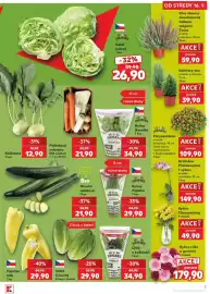 Kaufland leták týden 38 Strana 3: Kytice růže a germini €179,90, Bio Okurka salátová €21,90