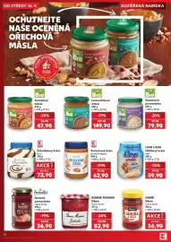 Kaufland leták týden 38 Strana 32: K Bio Lískooříškové máslo €149,90, K Classic čokoládový krém duo €72,90