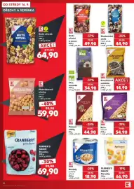 Kaufland leták týden 38 Strana 34: K Classic piniové oříšky €44,90, Bio Chia semínka €34,90