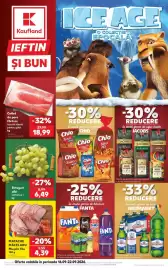 Catalog Kaufland săptămâna 38 Pagină 1: Matache Măcelaru Mușchi file €4,39, Struguri albi calitatea I €6,49