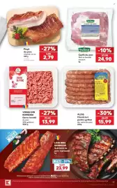 Catalog Kaufland săptămâna 38 Pagină 19: Piept de porc afumat, cu os €2,79, Vreau din românia carne tocată de porc €13,99