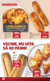 Catalog Kaufland săptămâna 38 Pagină 23: Rulou €4,99, Covrisandwich covrig cu salam uscat si unt €5,99