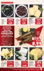 Catalog Kaufland săptămâna 38 Pagină 24: Plaiurile Moldovei Cașcaval afumat de vacă €3,39, Dalbis Telemea proaspată €2,49