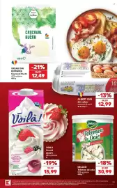 Catalog Kaufland săptămâna 38 Pagină 31: Delaco Telemea de oaie €30,99, Vreau din România Cașcaval Rucăr €12,49
