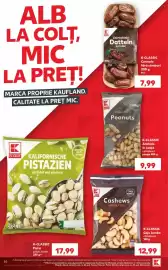 Catalog Kaufland săptămâna 38 Pagină 50: K-classic fistic prăjit, sărat €17,99, K-classic arahide în coajă €9,99