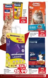 Catalog Kaufland săptămâna 38 Pagină 72: Felix hrană uscată adult €28,99, Catty Appetite Hrană uscată pentru pisici €22,49