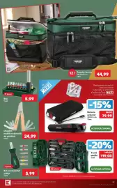 Catalog Kaufland săptămâna 38 Pagină 19: Parkside baterie externă €79,99, Trusă unelte €119,00