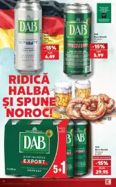 Catalog Kaufland săptămâna 38 Pagină 12: Dab bere blondă €5,99, DAB Bere blondă light €6,49