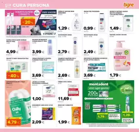 Volantino Tigre Pagina 17: Bagno Neutroderma €0,99, Crema di sapone mani Dermomed €1,29