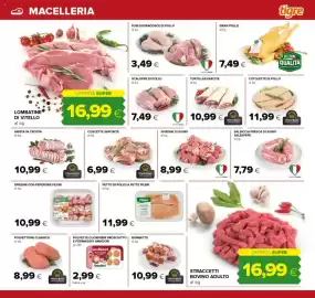 Volantino Tigre Pagina 3: Spiedini di suino €8,99, Straccetti bovino adulto €16,99