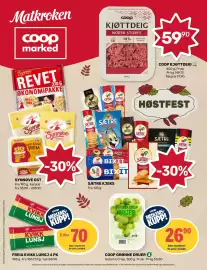 Coop Marked kundeavis Side 1: Coop grønne druer €26,90, Sætre Kjeks