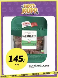 Bunnpris kundeavis uke 38 Side 7: LAM FÅRIKÅLKJØTT €145,00
