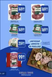 Rema 1000 kundeavis uke 38 Side 17: LAMMESTEK MED BEN €259,90, LAMMELÅR I SKIVER €169,90