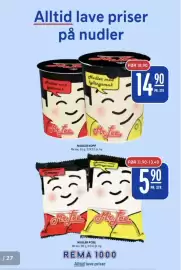 Rema 1000 kundeavis uke 38 Side 21: NUDLER POSE €5,90, NUDLER KOPP €14,90