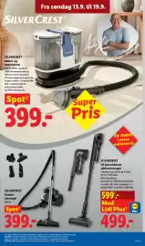Lidl tilbudsavis uge 38 Side 22: SILVERCREST Poseløs støvsuger €399,00, SILVERCREST 2i1 batteridreven cyklonstøvsuger €599,00