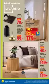 Lidl tilbudsavis uge 38 Side 32: LIVARNO LED-standerlampe €179,00, LIVARNO Hyggetæppe €79,00