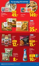 Lidl tilbudsavis uge 38 Side 38: XXL laksefilet €149,00, CHEF SELECT Salatblanding €8,00