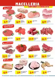 Volantino DPiù Pagina 4: Pollo senza petto / ali complete €1,99, Vitellone Bovino Adulto €7,99