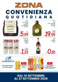 Volantino Zona Pagina 1: Estathè limone/pesca €1,23, Prosciutto cotto Granblu Casa Modena €5,99