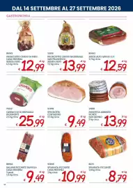 Volantino Zona Pagina 10: Carpaccio di bresaola Rigamonti €25,99, Prosciutto crudo nazionale San Francesco €13,99