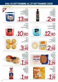 Volantino Zona Pagina 26: Maionese gastronomica compatta senza glutine Calvé €13,98, Hot Dog classico Roberto €1,29