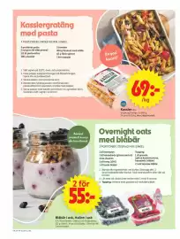 ICA Supermarket reklamblad vecka 38 Sida 6: Kassler €69,00, Blåbär i ask, Hallon i ask €55,00