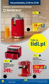 Lidl gazetka tydzień 39 Strona 10: Wyciskarka do cytrusów retro z chromowanymi elementami Silvercrest €89,00