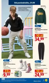 Lidl gazetka tydzień 39 Strona 21: Bluza młodzieżowa z kapturem €34,99, Spodnie dresowe chłopięce €24,99