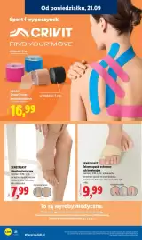 Lidl gazetka tydzień 39 Strona 26: Opaska elastyczna na staw skokowy Sensiplast €7,99