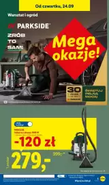 Lidl gazetka tydzień 39 Strona 3: Odkurzacz piorący Parkside €279,00