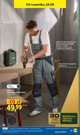 Lidl gazetka tydzień 39 Strona 33: Ogrodniczki robocze męskie Parkside €49,99