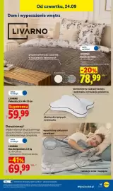 Lidl gazetka tydzień 39 Strona 43: Poduszka Livarno 53x44x12 cm €59,99, Narzuta na łóżko Livarno 220x240 cm €78,99