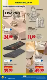 Lidl gazetka tydzień 39 Strona 44: Fartuch kuchenny z bawełny Livarno 60x90 cm €11,99, Obrus Livarno 140x240 cm €24,99