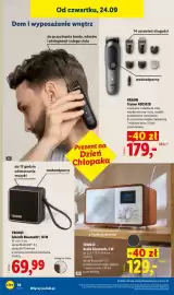 Lidl gazetka tydzień 39 Strona 46: Trymer AIO5520 Braun €179,00, Głośnik Bluetooth Tronic €69,99