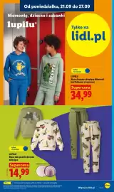Lidl gazetka tydzień 39 Strona 9: Bluza dresowa dziecięca Lupilu €14,99