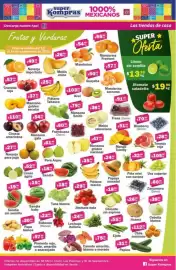 Folleto Super kompras Página 1: Sandía sin semilla €19,00, Manzana gala €54,99