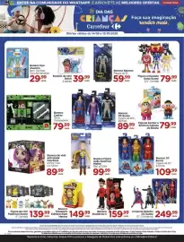 Folheto Carrefour Página 14: Boneco Batman Figura de 6" €59,99, Boneco Enaldinho II €159,99