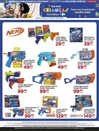 Folheto Carrefour Página 15: Lança-dardos Nerf Elite 2.0 Commander €149,99, Lança-dardos Nerf N Series Purestrike €49,99