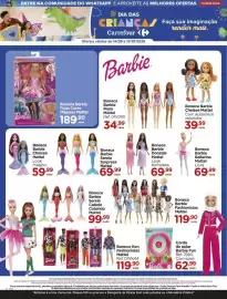 Folheto Carrefour Página 2: Boneca barbie chelsea mattel look mágico €59,99, Boneca barbie sereia surpresa mattel €69,99