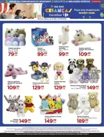 Folheto Carrefour Página 20: Pelúcia animal sentado €149,99, Pelúcia Patrulha Canina Chase €129,99